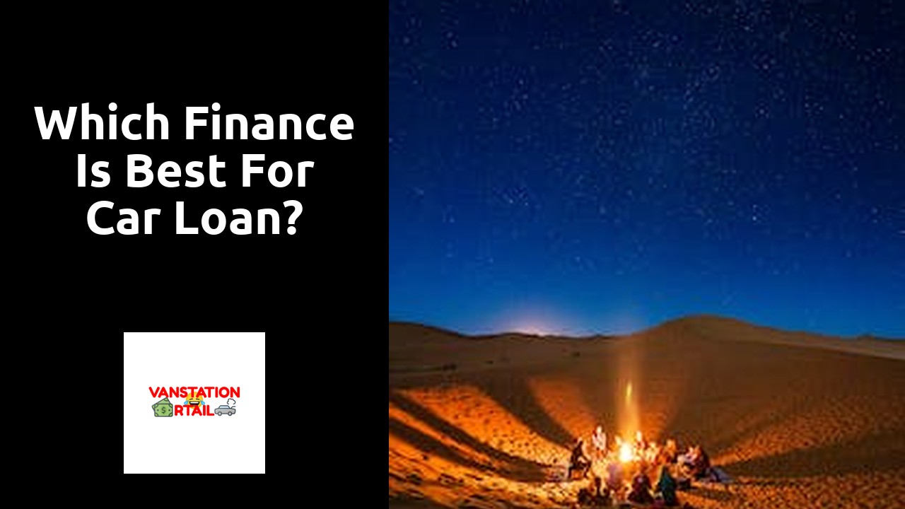 Which finance is best for car loan?